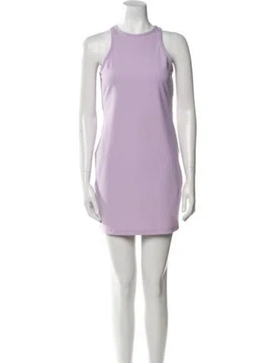 Pre-owned Lhd Scoop Neck Mini Dress W/ Tags In Purple