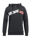 Lhu Urban Man Sweatshirt Black Size Xl Cotton In Black
