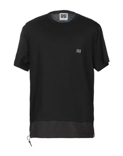 Lhu Urban Man T-shirt Black Size L Cotton, Polyester, Polyamide