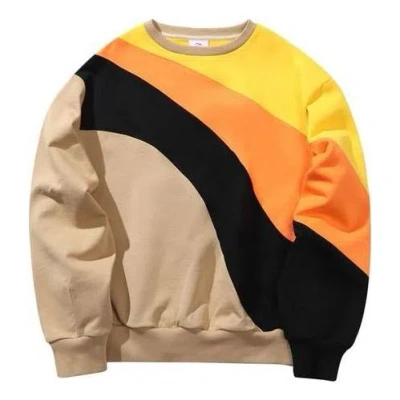 Li-ning 2019 New York Fashion Week Contrasting Colors Pullover 'beige Orange Black' In Multi