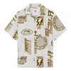 Li-ning All-over Print Shirts 'beige' In Multi