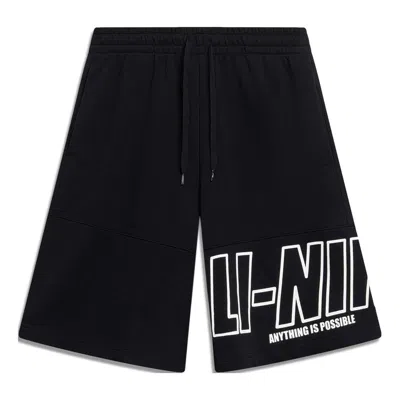 Li-ning Anything Is Possible Graphic Shorts 'black'