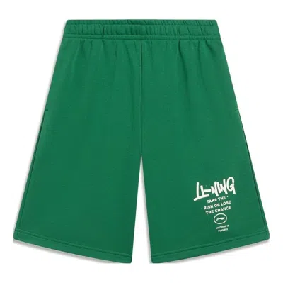 Li-ning Anything Is Possible Graphic Straight Shorts 'green'
