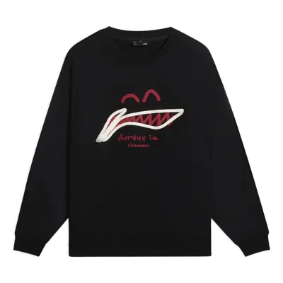 Li-ning Anything Is Possible Graphic Sweatshirt 'black'