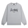 Li-ning Anything Is Possible Graphic Sweatshirt 'light Grey' In Gray