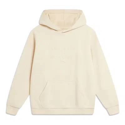 Li-ning Anything Is Possible Logo Hoodie 'creamy White'