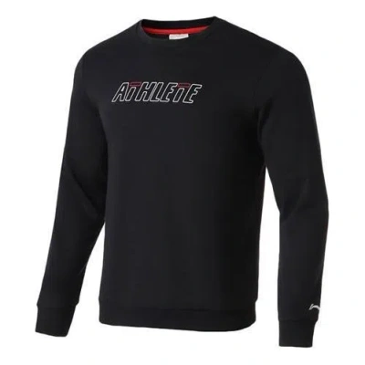 Li-ning Athlete Logo Fleece Sweatshirt 'black'