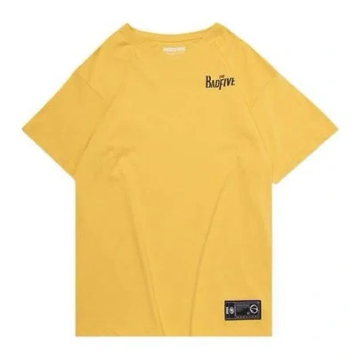 Li-ning Bad Five Basketball Series Pattern Tee 'yellow'