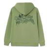 Li-ning Bad Five Sports Basketball Series Printing Hoodie 'green'