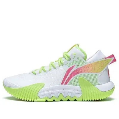 Li-ning Badfive 2 'white Neon Yellow' In Green