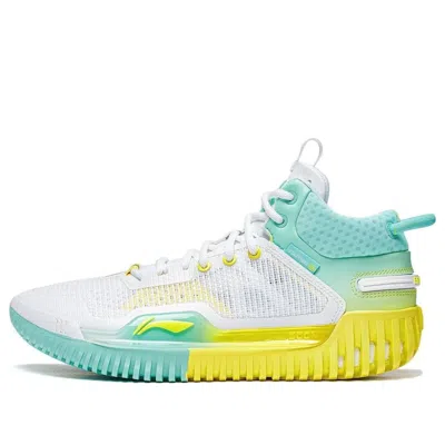 Li-ning Badfive 3 'white Yellow Green' In Blue