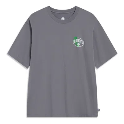 Li-ning Badfive Anti-wu Logo T-shirt 'smoke Grey' In Gray