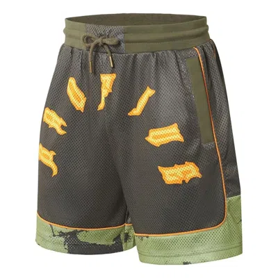 Li-ning Badfive Basketball Competition Shorts 'olive Green' In Gray