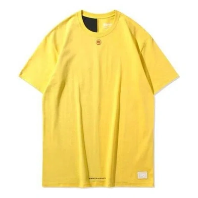 Li-ning Badfive Basketball Series Contrasting Colors Short Sleeve 'yellow'