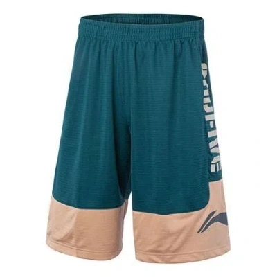 Li-ning Badfive Basketball Shorts 'teal Pink' In Green