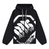 Li-ning Badfive Big Logo Full Zip Hooded Jacket 'black White'