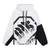Li-ning Badfive Big Logo Full Zip Hooded Jacket 'white Black'