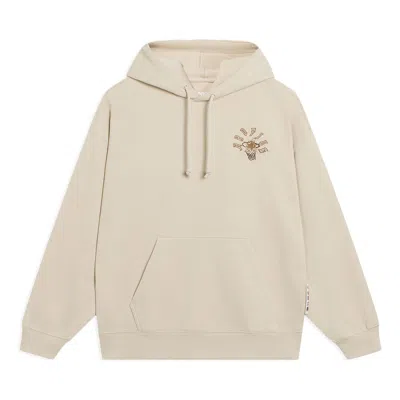 Li-ning Badfive Cartoon Graphic Hoodie 'beige' In Neutral