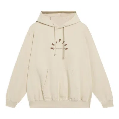 Li-ning Badfive Cartoon Graphic Hoodie 'light Brown' In Neutral