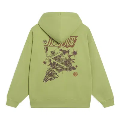 Li-ning Badfive Cartoon Graphic Hoodie 'moss Green'