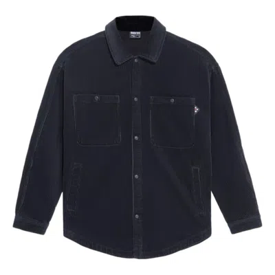Li-ning Badfive Corduroy Loose Fit Jacket 'black' In Blue