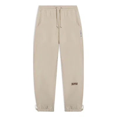 Li-ning Badfive Embroidered Logo Sweatpants 'light Brown' In Neutral