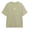 Li-ning Badfive Force A Turnover Graphic T-shirt 'moss Green' In Gray