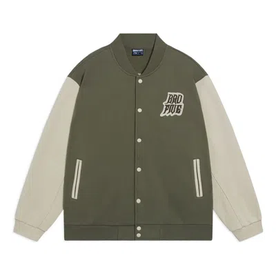 Li-ning Badfive Graphic Baseball Jacket 'army Green'