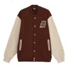 Li-ning Badfive Graphic Baseball Jacket 'brown Beige'