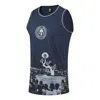 Li-ning Badfive Graphic Basketball Jersey 'midnight Navy' In Blue