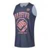 Li-ning Badfive Graphic Basketball Tank 'navy Pink' In Multi