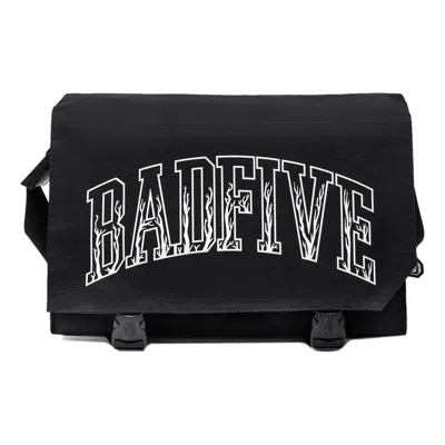 Li-ning Badfive Graphic Crossbody Bag 'black' In Multi