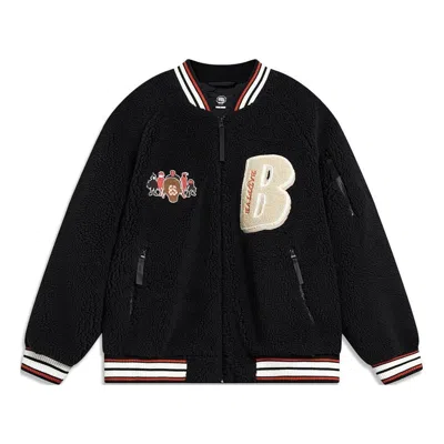 Li-ning Badfive Graphic Fleece Baseball Jacket 'black'