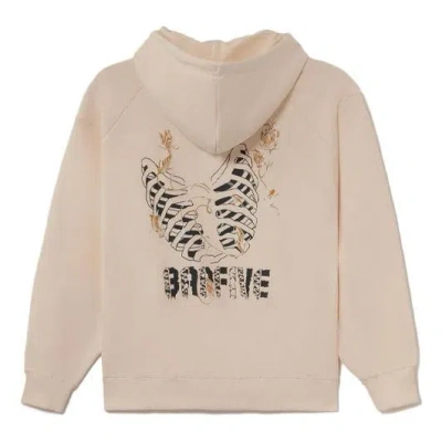 Li-ning Badfive Graphic Hoodie 'beige' In Neutral