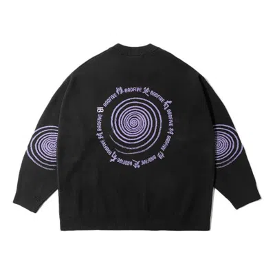 Li-ning Badfive Graphic Knit Sweater 'black Purple'
