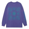 Li-ning Badfive Graphic Long Sleeve T-shirt 'purple' In Blue