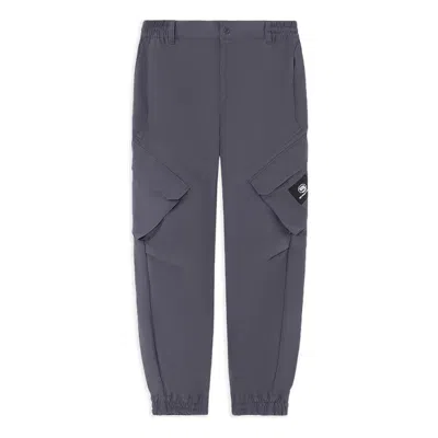 Li-ning Badfive Graphic Pocket Joggers Pants 'grey' In Blue