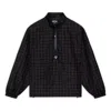 Li-ning Badfive Graphic Sports Half Zip Jacket 'black' In Blue