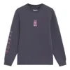 Li-ning Badfive Graphic Sweatshirt 'grey' In Gray
