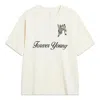 Li-ning Badfive Graphic T-shirt 'beige' In White