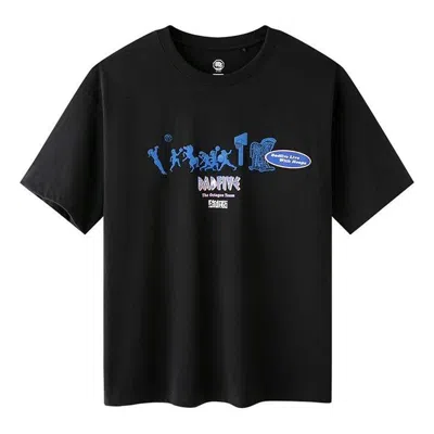 Li-ning Badfive Graphic T-shirt 'black Blue'