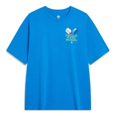 Li-ning Badfive Graphic T-shirt 'blue'