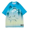 Li-ning Badfive Graphic T-shirt 'blue Multi'