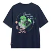 Li-ning Badfive Graphic T-shirt 'midnight Navy' In Blue