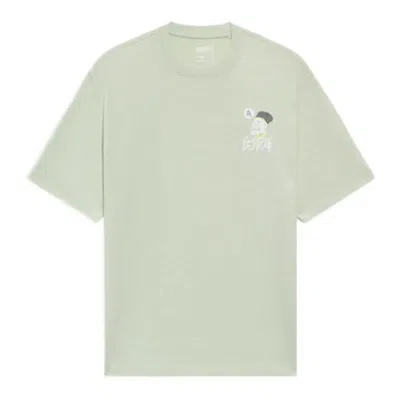 Li-ning Badfive Graphic T-shirt 'pale Moss Green'