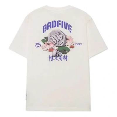 Li-ning Badfive Graphic T-shirt 'white' In Neutral