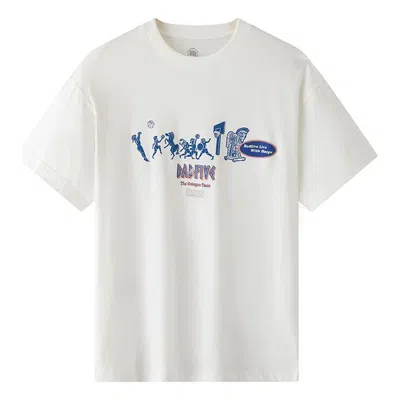 Li-ning Badfive Graphic T-shirt 'white Blue'