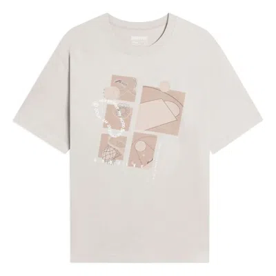 Li-ning Badfive Hood Graphic Shanghai City Limited T-shirt 'grey' In Neutral