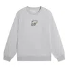 Li-ning Badfive Hoops Graphic Sweatshirt 'grey' In Gray