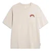 Li-ning Badfive Hoops Graphic T-shirt 'light Brown' In White